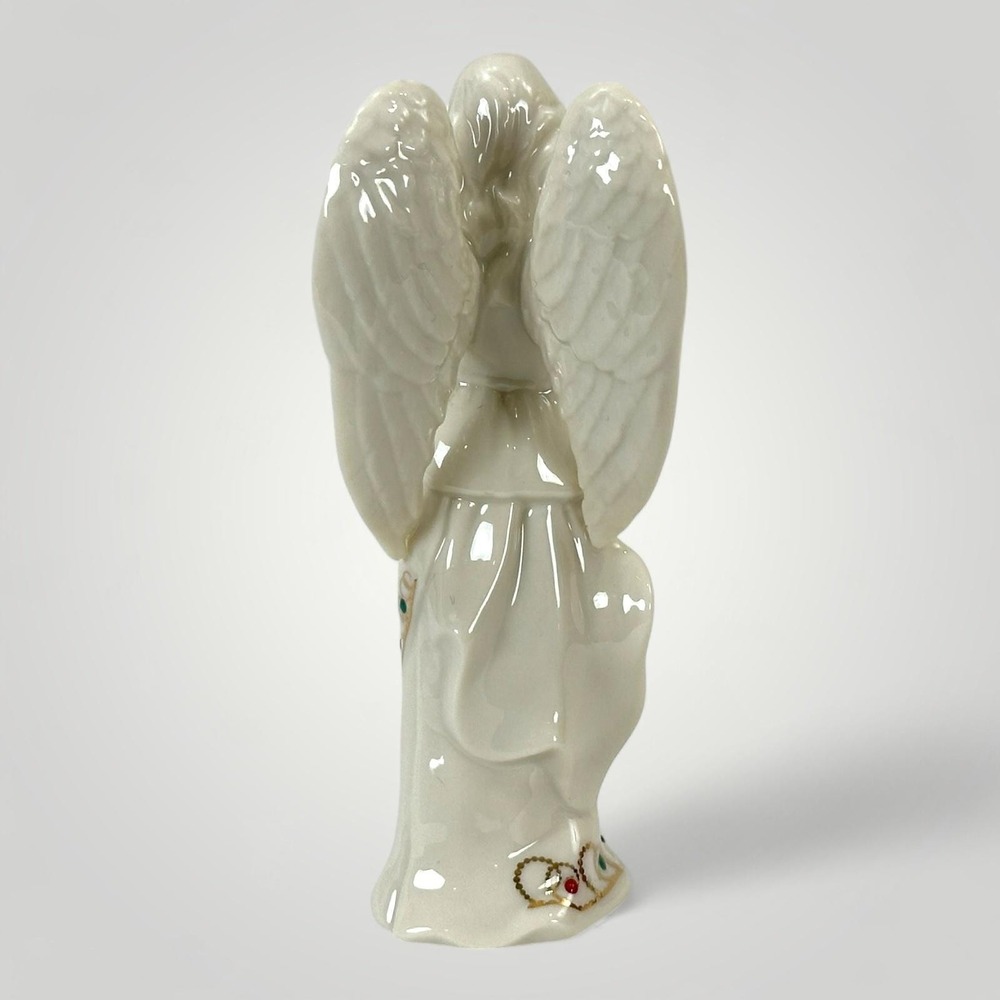 Lenox Angel Figurine China Jewel Collection Holiday Gold Accents Made in USA - Picture 4 of 9